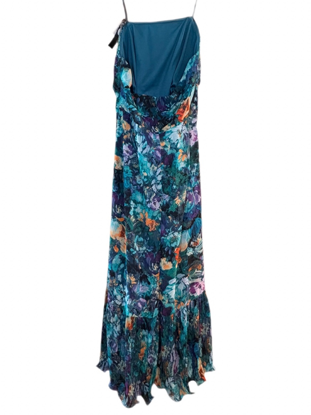 Xscape Strapless Mermaid Floral Ruffle Gown Maxi Dress NWT 14W - Picture 8 of 13